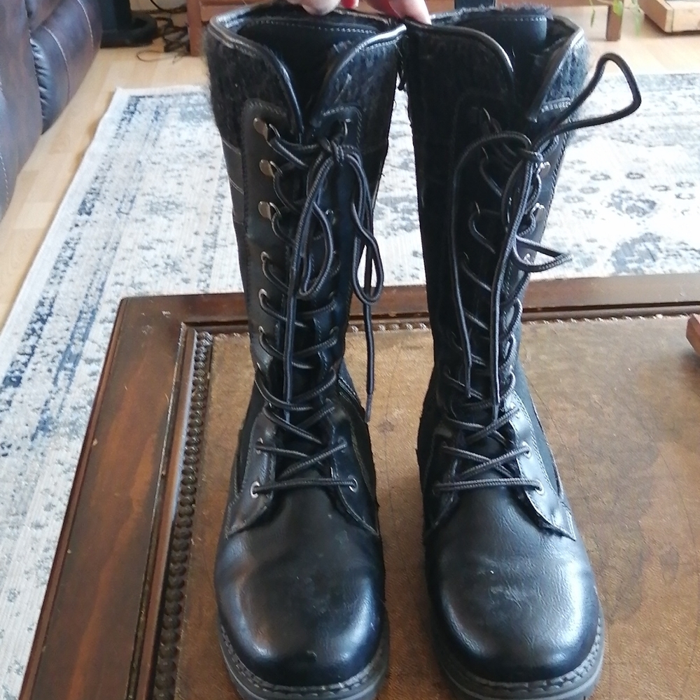 Call it Spring Tall Lace up Boots size 7.5